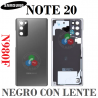 SAMSUNG NOTE 20 N980 N980F - TAPA TRASERA + LENTE - NEGRO