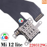 Xiaomi Mi 12 lite 2203129G - FLEX LECTOR SIM + FLEX CONEXION - ORIGINAL