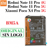 Xiaomi Redmi Note 11 Pro 4G 2022 2201116TG / NOTE 11 Pro 5G / Poco X4 Pro 5G - BM5A - BATERÍA ORIGINAL SIN LOGO