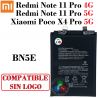 Xiaomi Redmi Note 11 Pro 4G  / NOTE 11 Pro 5G / Note 12 Pro 4G Poco X4 Pro 5G - BN5E - BATERÍA COMPATIBLE SIN LOGO