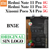 Xiaomi Redmi Note 11 Pro 4G 2022 2201116TG / NOTE 11 Pro 5G / Poco X4 Pro 5G - BN5E - BATERÍA ORIGINAL SIN LOGO