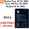 Xiaomi Redmi Note 10 5G / Poco M3 Pro 5G 2021 / Redmi 10 4G 2021 - BN5A - BATERIA COMPATIBLE SIN LOGO