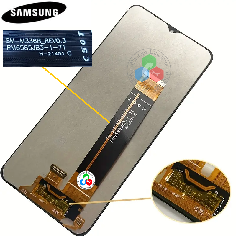 SAMSUNG A13 LTE A137 / M33 5G M336 - PANTALLA SERVICE PACK ORIGINAL SIN MARCO