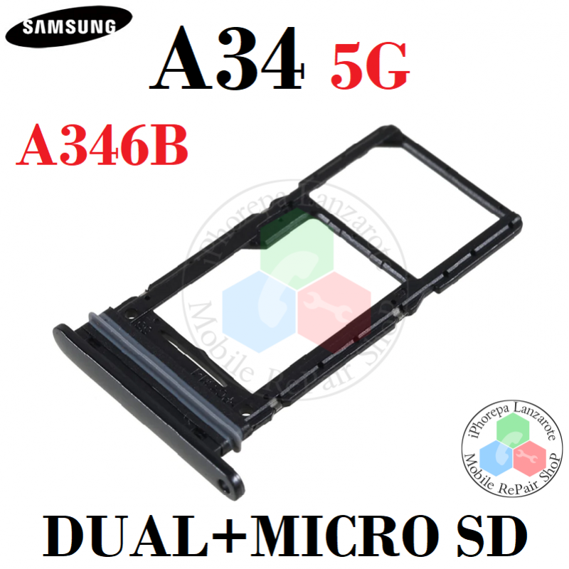 Samsung A34 5G 2023 A346B A346 - BANDEJA DUAL SIM + MICRO SD