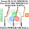 Xiaomi Poco F3 5G M2012K11AG / Xiaomi Mi 11i 5G M2012K11G 2021 / Redmi K40 / K40 Pro - flex power sensor de huella - original