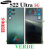 Samsung S22 Ultra 5G S908B 2022 - TAPA TRASERA CON LENTE + LOGO - VERDE