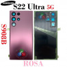 Samsung S22 Ultra 5G S908B 2022 - TAPA TRASERA CON LENTE + LOGO - ROSA