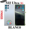 Samsung S22 Ultra 5G S908B 2022 - TAPA TRASERA CON LENTE + LOGO - BLANCO