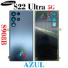 Samsung S22 Ultra 5G S908B 2022 - TAPA TRASERA CON LENTE + LOGO - AZUL