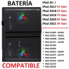 iPad Air 1 / iPad 9.7" 2017 / 2018 ( 5ª - 6ª Gen ) / iPad 10.2" 2019 / 2020 / 2021 ( 7ª - 8ª - 9ª Gen ) - BATERÍA COMPATIBLE
