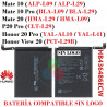Huawei Mate 10 / Mate 10 Pro / Mate 20 / P20 Pro (CLT-L29) / Honor 20 Pro / Honor View 20 - BATERIA COMPATIBLE SIN LOGO