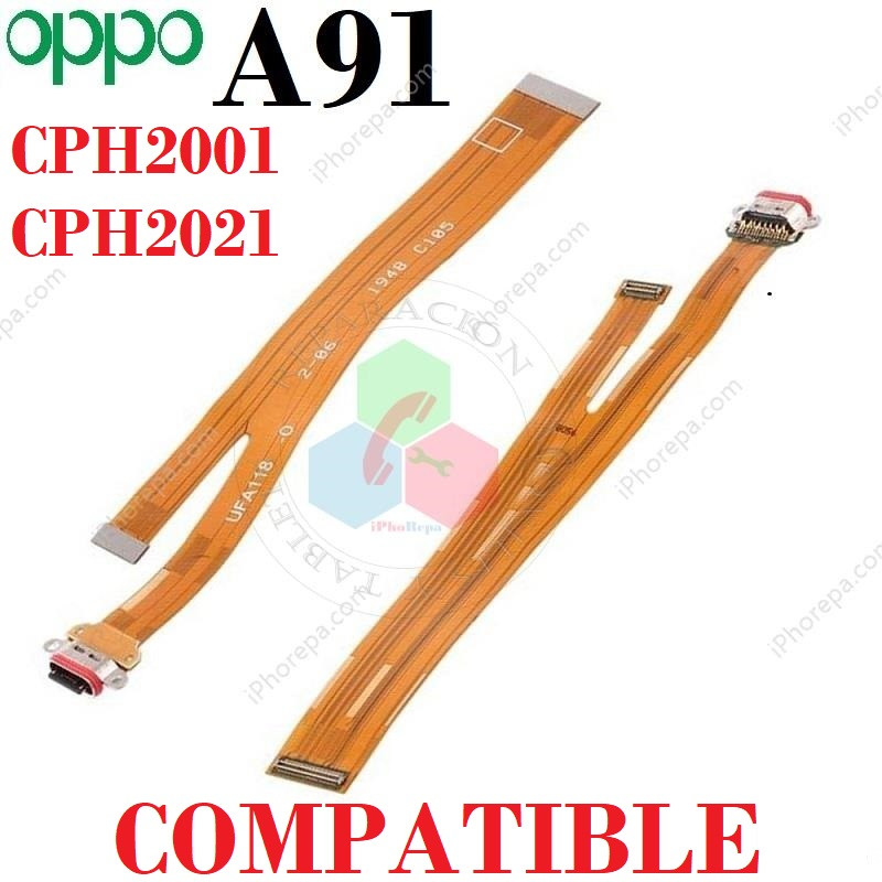 Oppo A91 2019 CPH2001 CPH2021 - FLEX DE CARGA COMPATIBLE