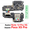Xiaomi Redmi Note 12 Pro 5G 2022 / Xiaomi Poco X5 Pro 5G 2023 22101320G / 22101320I - PLACA DE CARGA ORIGINAL lector sim