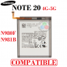 SAMSUNG  Note 20 4G N980 / Note 20 5G N981 - BATERIA COMPATIBLE SIN LOGO
