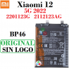 Xiaomi 12 5G 2022 2201123G / 12X 5G 2022 2112123AG - BP46 - BATERÍA original SIN LOGO