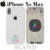 iPhone Xs Max - TAPA TRASERA / CARCASA / CHASIS SIN COMPONENTES con logo - BLANCO