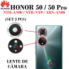 Huawei Honor 50: NTH-AN00 / NTH-NX9 / Honor 50 Pro: ARN-AN00 - LENTE CRISTAL DE CAMARA SET 2PCS