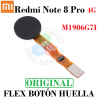 Xiaomi Redmi Note 8 Pro 4G 2019 M1906G7I - FLEX BOTON HUELLA - ORIGINAL NEGRO