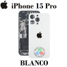 iPhone 15 Pro 5G 2023 A3102 - TAPA TRASERA COMPATIBLE CON LOGO - TITANIO BLANCO
