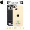 iPhone 15 - TAPA TRASERA amarillo COMPATIBLE CON LOGO