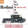 Xiaomi Redmi 9a - Redmi 9c - Redmi 9AT - Redmi 9i - redmi 10a - Placa de carga + microfono COMPATIBLE ( sin componentes )