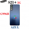 SAMSUNG S21 PLUS + 5G G996B - TAPA TRASERA CON LENTE - AZUL