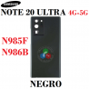 SAMSUNG NOTE 20 ULTRA 4G N985F / 5G N986B - TAPA TRASERA CON LENTE - NEGRO