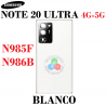 SAMSUNG NOTE 20 ULTRA 4G N985F / 5G N986B - TAPA TRASERA CON LENTE - BLANCO