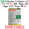 Oppo Realme 7i Global / c17 / V3 / V3 5G / Q3i / Oppo A53 (2020) CPH2127 / Oppo A73 (2020) / Narzo 30 5G RMX3242 "BLP803" - BATE