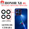 Huawei Honor X8 4G 2022 TFY-LX1 / TFY-LX2 / TFY-LX3 - LENTE CRISTAL DE CÁMARA set 4pcs