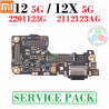 Xiaomi 12 5G 2022 2201123G / xiaomi 12X 5G 2022 2112123AG - PLACA DE CARGA service pack