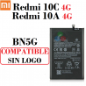 Xiaomi Redmi 10C 4G 2022 220333QAG / Redmi 10A 4G 2022 220233L2C - BN5G - BATERIA COMPATIBLE sin logo