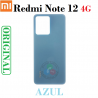 Xiaomi Redmi Note 12 4G / 23028RA60L / 23021RAA2Y / 23021RAAEG - TAPA TRASERA azul ORIGINAL