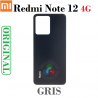 Xiaomi Redmi Note 12 4G / 23028RA60L / 23021RAA2Y / 23021RAAEG - TAPA TRASERA GRIS ORIGINAL