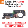 Xiaomi Redmi 10 5G 2022 22041219G / NY / Redmi note 11e / Poco m5 4g - PLACA DE CARGA compatible