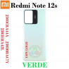 Xiaomi Redmi Note 12s 2303CRA44A 23030RAC7Y 2303ERA42L - TAPA TRASERA verde CON LOGO