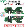Oppo A76 4G CPH2375 / Oppo A96 4G 2022 CPH2333 / Realme 9i RMX3491 - SUB PLACA DE CARGA COMPATIBLE