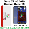 Nova 5T 4G 2019 (YAL-AL00) / Honor 20 (YAL-AL00,YAL-L21) - PANTALLA SERVICE PACK con MARCO AZUL