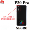 Huawei P20 Pro (CLT-L09, CLT-L29) - TAPA TRASERA CON LENTE - NEGRO