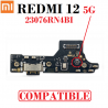 Xiaomi Redmi 12 5G 23076RN4BI - PLACA DE CARGA compatible