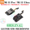 xiaomi mi 11 pro / xiaomi mi 11 ultra: M2102K1AC / M2102K1G / M2102K1C. - subplaca LECTOR SIM + microfono - ORIGINAL