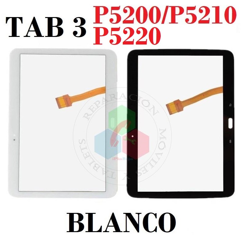 SAMSUNG TAB 3 10.1" P5200,P5210,P5220-PANTALLA TACTIL BLANCO