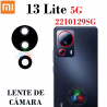 Xiaomi 13 Lite 5G 2023 2210129SG - set 2pcs - CRISTAL LENTE DE CÁMARA
