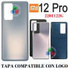 Xiaomi 12 Pro 5G 2022 2201122G / mi 12 Pro - TAPA TRASERA CON LOGO ALTA CALIDAD