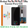 Xiaomi Redmi 9A 4G / redmi 9AT 4G / redmi 9C 4G / redmi 9i / REDMI 10A / poco c31 - PANTALLA SERVICE PACK sin MARCO