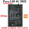 Xiaomi Poco C40 4G 2022 220333QPG - BN66 - BATERÍA COMPATIBLE SIN LOGO