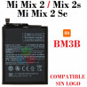 XIAOMI Mi Mix 2 / Mix 2s - Mi Mix 2 Se - BM3B - BATERIA compatible sin logo