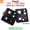 XIAOMI 13T (2306EPN60G) / XIAOMI 13T PRO (23078PND5G) - lente camara + embellecedor + bisel  completo - original - 2PCS