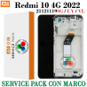 Xiaomi Redmi 10 4G 2022 21121119SG, 22011119UY, 21121119VL - PANTALLA SERVICE PACK CON MARCO