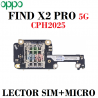 Oppo Find X2 Pro 5G 2020 CPH2025 - SUB PLACA LECTOR SIM + MICROFONO